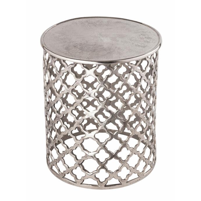 Dekotisch Beistelltisch Kairo silber o. gold Aluminium Orientalisch