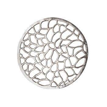Beistelltisch Metall Dekotisch Agadir silber o. gold Korallen-Design