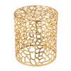 Beistelltisch Metall Dekotisch Agadir silber o. gold Korallen-Design