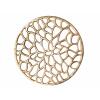 Beistelltisch Metall Dekotisch Agadir silber o. gold Korallen-Design