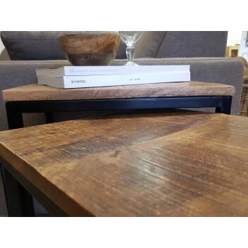 Couchtisch 2er Set Stück Wohnzimmer Satztisch Dallas schwarz o. weiß