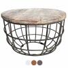 Couchtisch Lexington Beistelltisch Wohnzimmertisch Satztisch Ø 75cm Massivholz