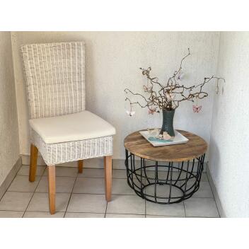 Couchtisch Lexington Beistelltisch Wohnzimmertisch Satztisch Ø 55cm Massivholz