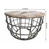 Couchtisch Lexington Beistelltisch Wohnzimmertisch Satztisch Ø 55cm Massivholz