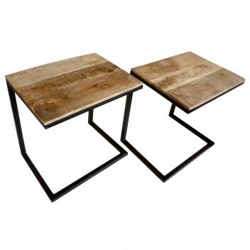 Couchtisch 2er Set Wohnzimmer-Tisch-Set Beistelltisch...