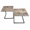 Couchtisch 2er Set Wohnzimmer-Tisch-Set Beistelltisch Atlanta Metall