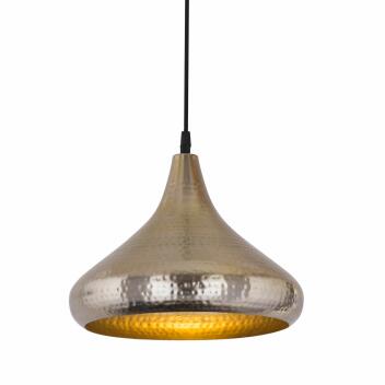 Hängelampe Pendelleuchte Metall Hängeleuchte Tropfenform gold/silber