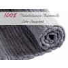Badteppich Set 2er groß 80x50cm 100% Baumwolle Badematte Chindi grau