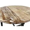 Couchtisch rund 60cm Cannes Beistelltisch Metall-Gestell weiß gekälkt