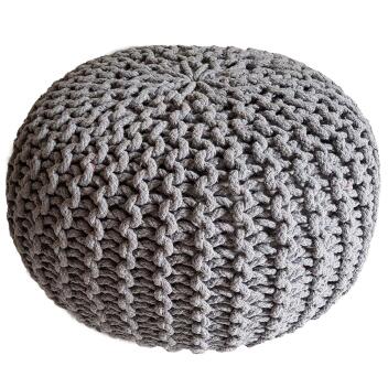 Strickhocker Pouf Sitzpouf Sitzpuff Grobstrick Pouf...