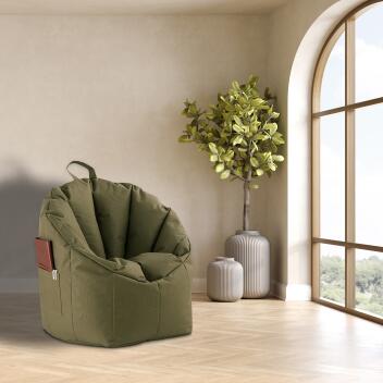 Sitzsessel Sitzsack Garten Sessel outdoor Big Bamba formstabil beige