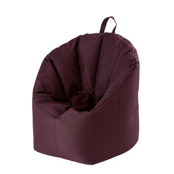 Sitzsessel Sitzsack Garten Sessel outdoor sehr formstabil bordeaux