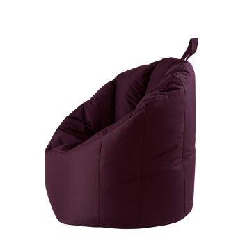 Sitzsessel Sitzsack Garten Sessel outdoor sehr formstabil bordeaux