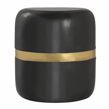 Dekotisch Beistelltisch rund Lampentisch Beverley Metall Ø34cm schwarz