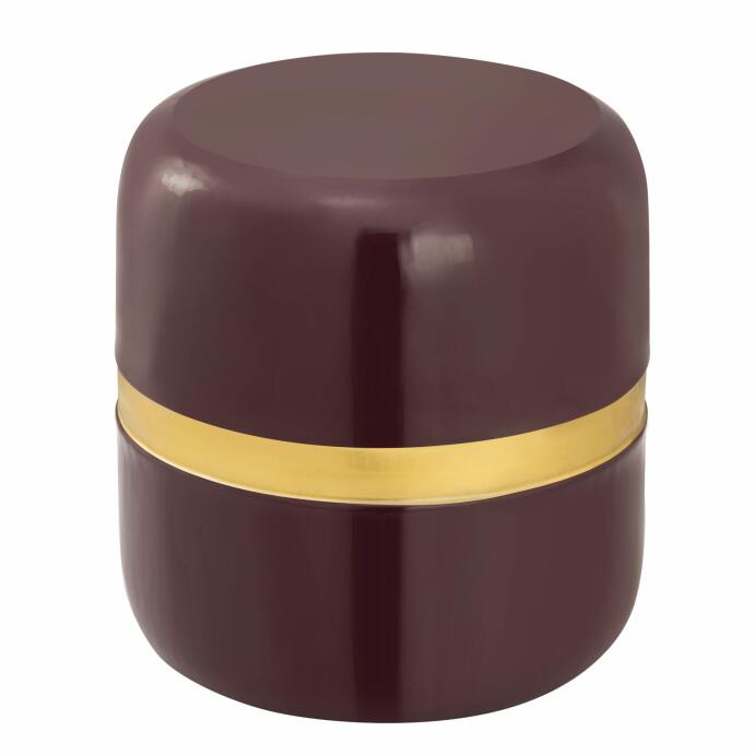 Dekotisch Beistelltisch rund Lampentisch Beverley Metall Ø 34cm purple