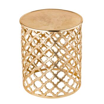 Dekotisch Beistelltisch Kairo Aluminium Orientalisch Metall gold