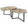 Couchtisch 2er Set Beistelltisch Wohnzimmertisch Paris altsilber