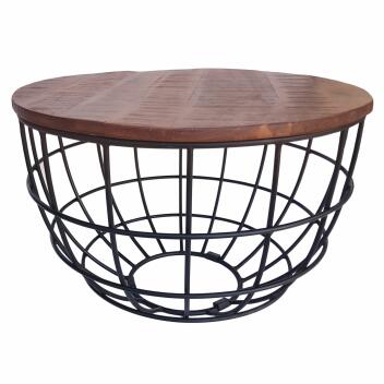 Couchtisch Lexington Wohnzimmer Dallas Ø 75cm Massivholz bassano
