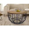 Couchtisch Lexington Wohnzimmer 75cm Massivholz nachhaltig tabacco