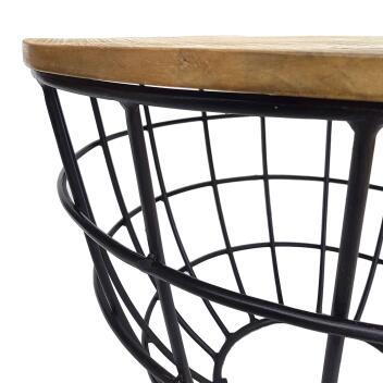Couchtisch Lexington Wohnzimmer Dallas Ø 55cm Massivholz tabacco