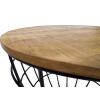 Couchtisch Lexington Wohnzimmer Dallas Ø 55cm Massivholz tabacco