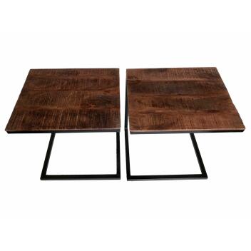 Couchtisch 2er Set Wohnzimmer-Tisch-Set Beistelltisch Atlanta bassano