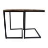 Couchtisch 2er Set Wohnzimmer-Tisch-Set Beistelltisch Atlanta tabacco