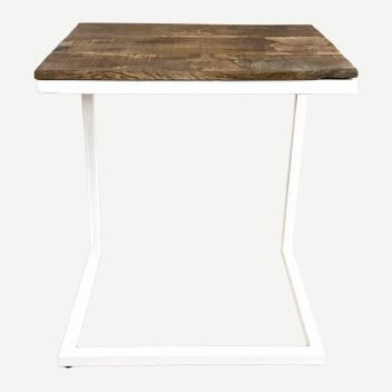 Couchtisch 2er Set Wohnzimmertisch Beistelltisch Atlanta tabacco/white