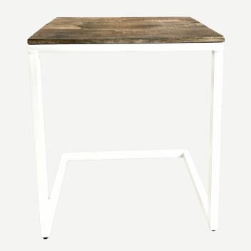 Couchtisch 2er Set Wohnzimmertisch Beistelltisch Atlanta tabacco/white
