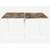 Couchtisch 2er Set Wohnzimmertisch Beistelltisch Atlanta tabacco/white