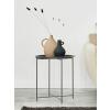 Beistelltisch Gartentisch Ø47 H51 Balkon Tisch Terassentisch rund Alberta Metall