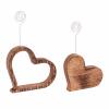 Fotohalter Foto-Clip Set 2-teilig Herzen Tischdeko Mangoholz massiv