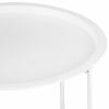 Beistelltisch Metall + Ablagefach Gartentisch Balkon Tisch Terasse Ø 47 H 51