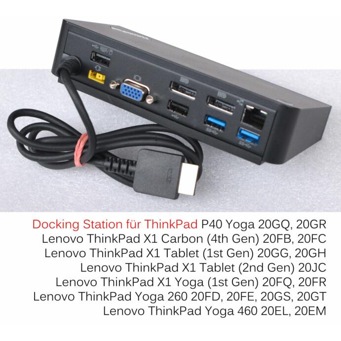 Lenovo Docking Station 40A4090EU incl 90W Netzteil Port Replicator