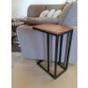 Beistelltisch Holz Sofatisch Laptoptisch C-Tisch Liverpool Metall Gestell