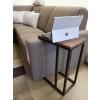 Beistelltisch Holz Sofatisch Laptoptisch C-Tisch Liverpool Metall Gestell