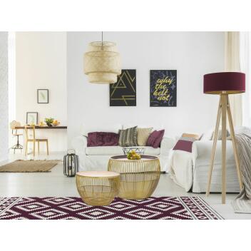 Beistelltisch 2er Set Dekotische Sofatisch Glamira Couchtisch purple-rose
