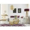 Beistelltisch 2er Set Dekotische Sofatisch Glamira Couchtisch purple-rose