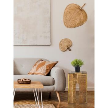 Hocker quadratisch Blumensäule Sitzhocker Blumenhocker Beistelltisch Mangoholz