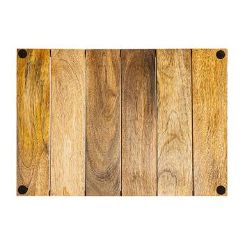 Holztablett Set 2 Stück 46x31cm Serviertablett Serviertablett  aus Mangoholz