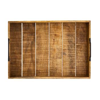 Serviertablett Holztablett XXL Tablett Holz Serviertablett aus Mangoholz