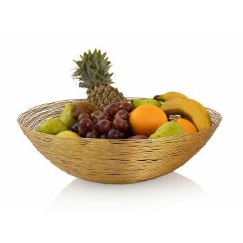 Obstschale Drahtstruktur Brotkorb Obstkorb Metall rund...