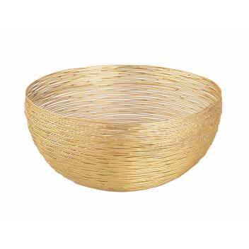 Obstschale ø 30 cm Brotkorb Obstkorb rund gold...