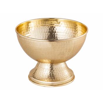 Sektkühler Weinkühler Eiskühler Sektkübel Metall ø 29 cm rund gold Aluminium
