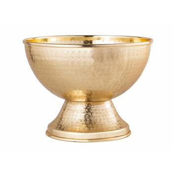 Sektkühler Weinkühler Eiskühler Sektkübel Metall ø 29 cm rund gold Aluminium