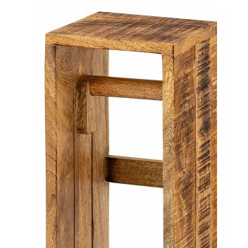 Toilettenpapierhalter Klopapierhalter Klorollenhalter quadratisch Mangoholz