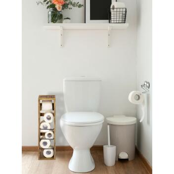 Toilettenpapierhalter Klopapierhalter Klorollenhalter quadratisch Mangoholz