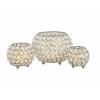 Kerzenhalter 24-teilig Set 3 x 8 VE Teelichthalter Crystal Kerzenständer