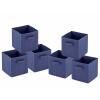 Aufbewahrungsboxen 6er Set faltbar Faltbox 26cm Aufbewahrungskiste quadratisch