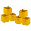 Aufbewahrungsboxen 6er Set faltbar Faltbox 26cm Aufbewahrungskiste quadratisch